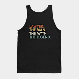 Lawyer The Man The Myth The Legend Tank Top